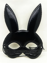 Nessiworld Black Color Fabric Material Eva Rabbit Mask 19x15 cm